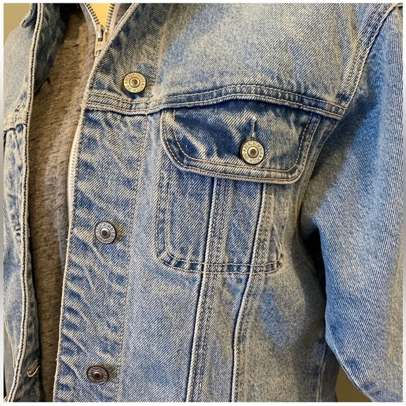 Abercrombie & Fitch cropped denim jacket XS y2k vintage I - Picture 3 of 12